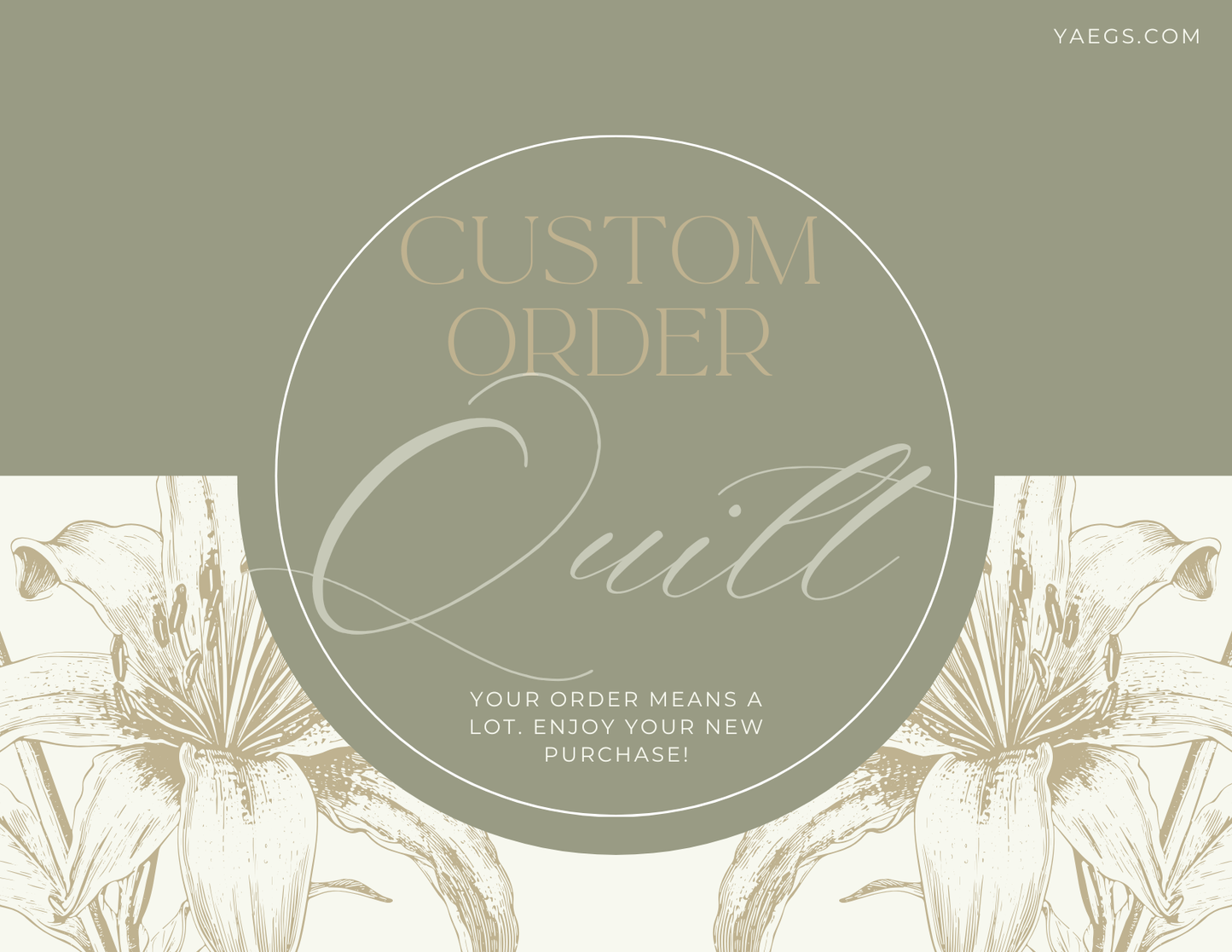 Custom Comfort - Quilt