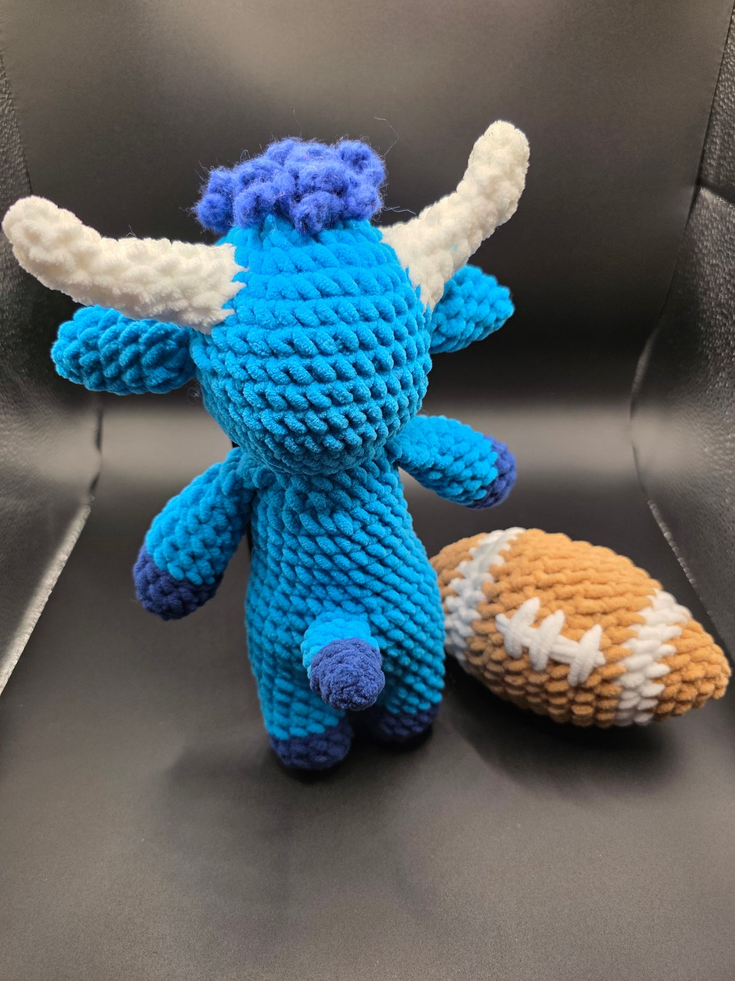 Blue Buffalo w/ football